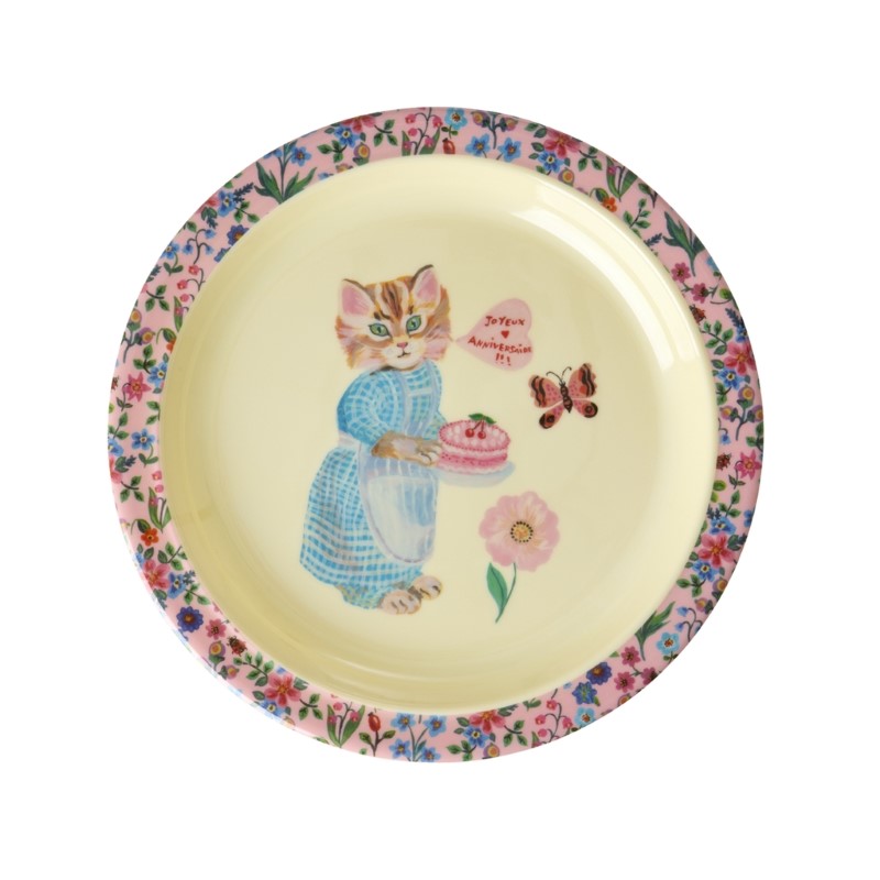 rice &  Nathalie Lete kids Lunch plate /Pink
